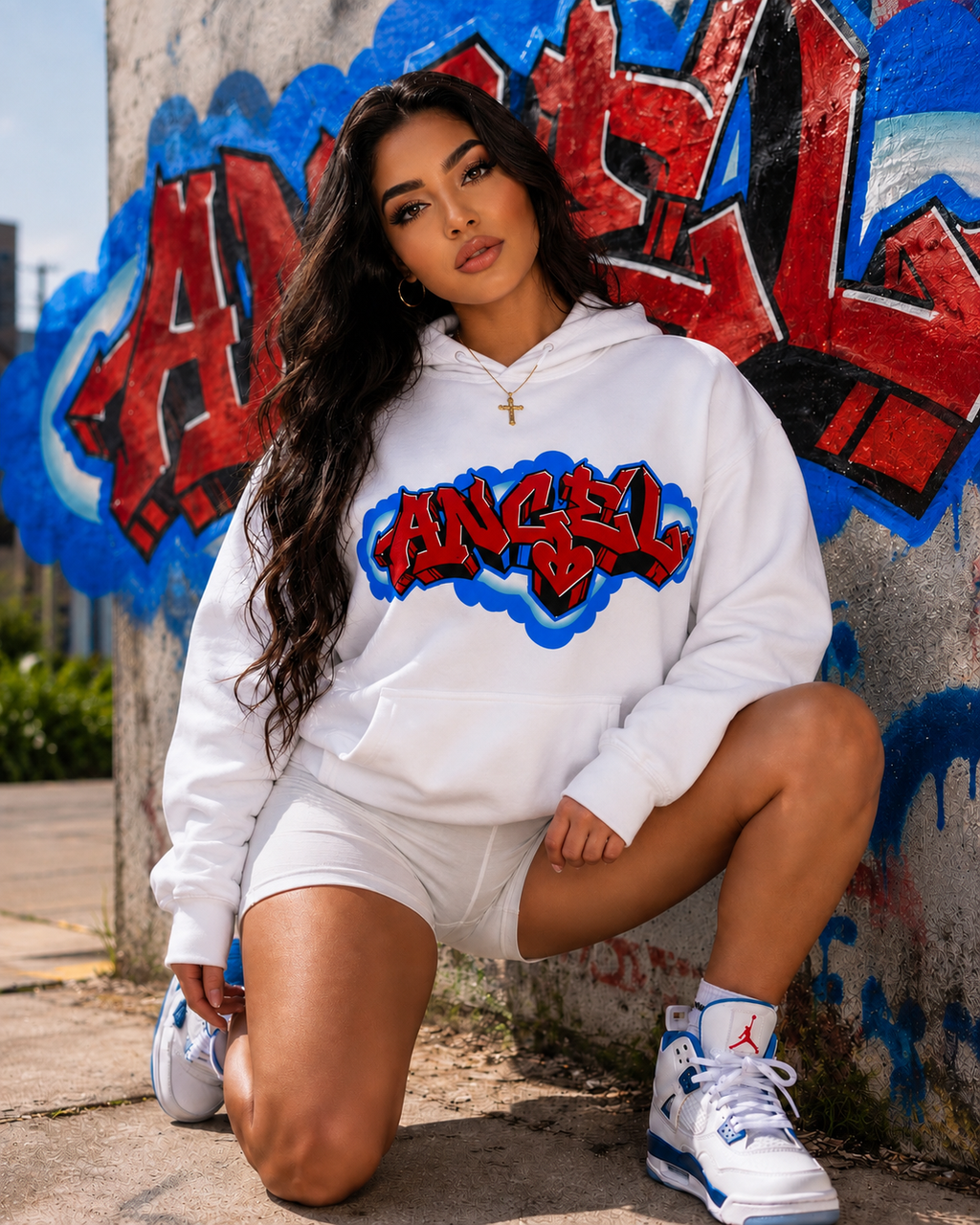 Angel electric sky hood white